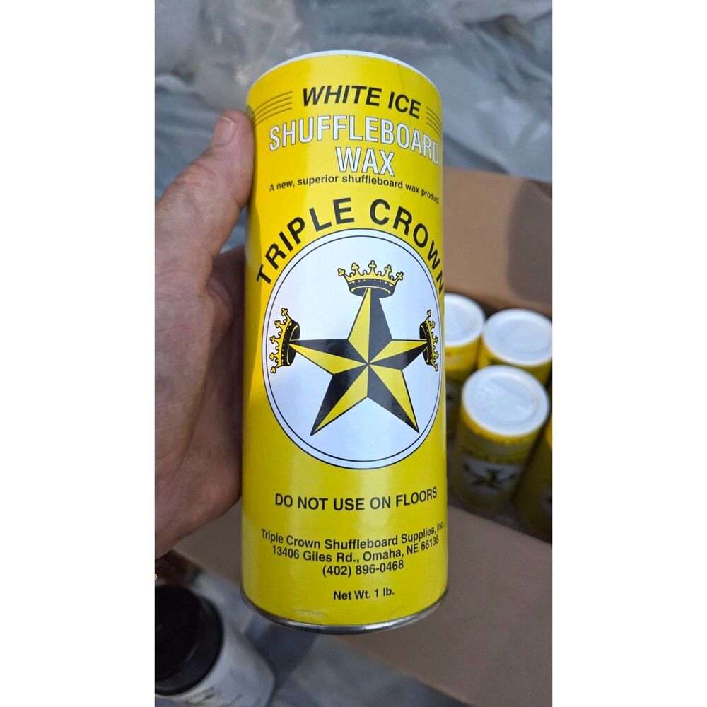 Triple Crown Shuffleboard Maintenance Bundle Kit 9 Wax Cans, Spray, Polish Lot